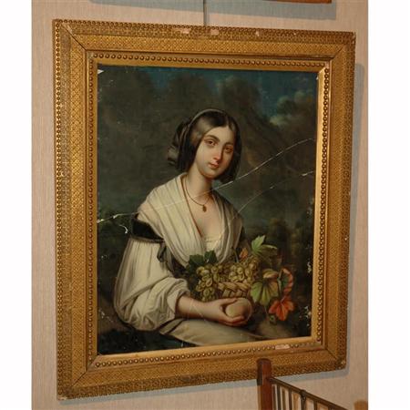 Reverse Glass Painting Depicting