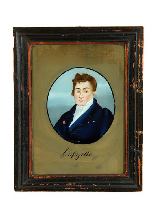 REVERSE GLASS PAINTING OFTHE