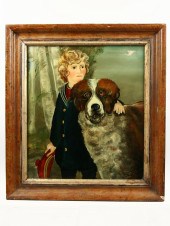 REVERSE GLASS PAINTING - Portr