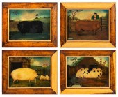 REVERSE GLASS PAINTINGS OF PRI
