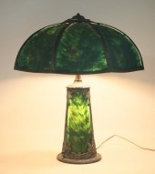REVERSE PAINTED 6 PANEL LAMP6