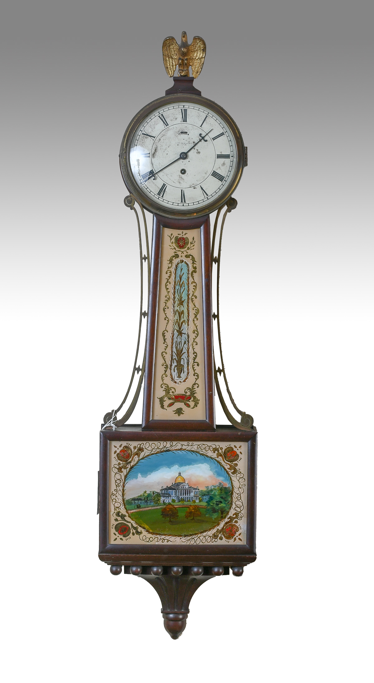 REVERSE PAINTED BANJO CLOCK: