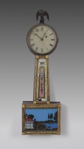 REVERSE PAINTED BANJO CLOCK: U