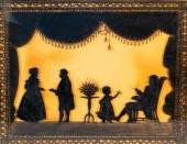REVERSE PAINTED FAMILY SILHOUE