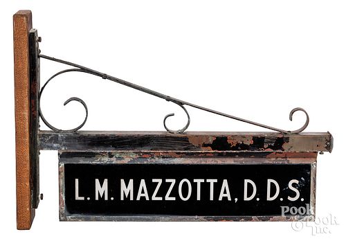 REVERSE PAINTED GLASS DENTIST TRADE