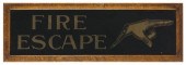 REVERSE-PAINTED GLASS “FIRE ES