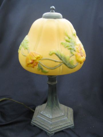 Reverse Painted Glass Lamp