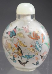 REVERSE PAINTED GLASS 'PAPILLO