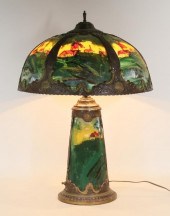 REVERSE PAINTED LAMP COUNTRYSI