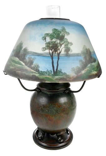 REVERSE PAINTED SHADE WITH