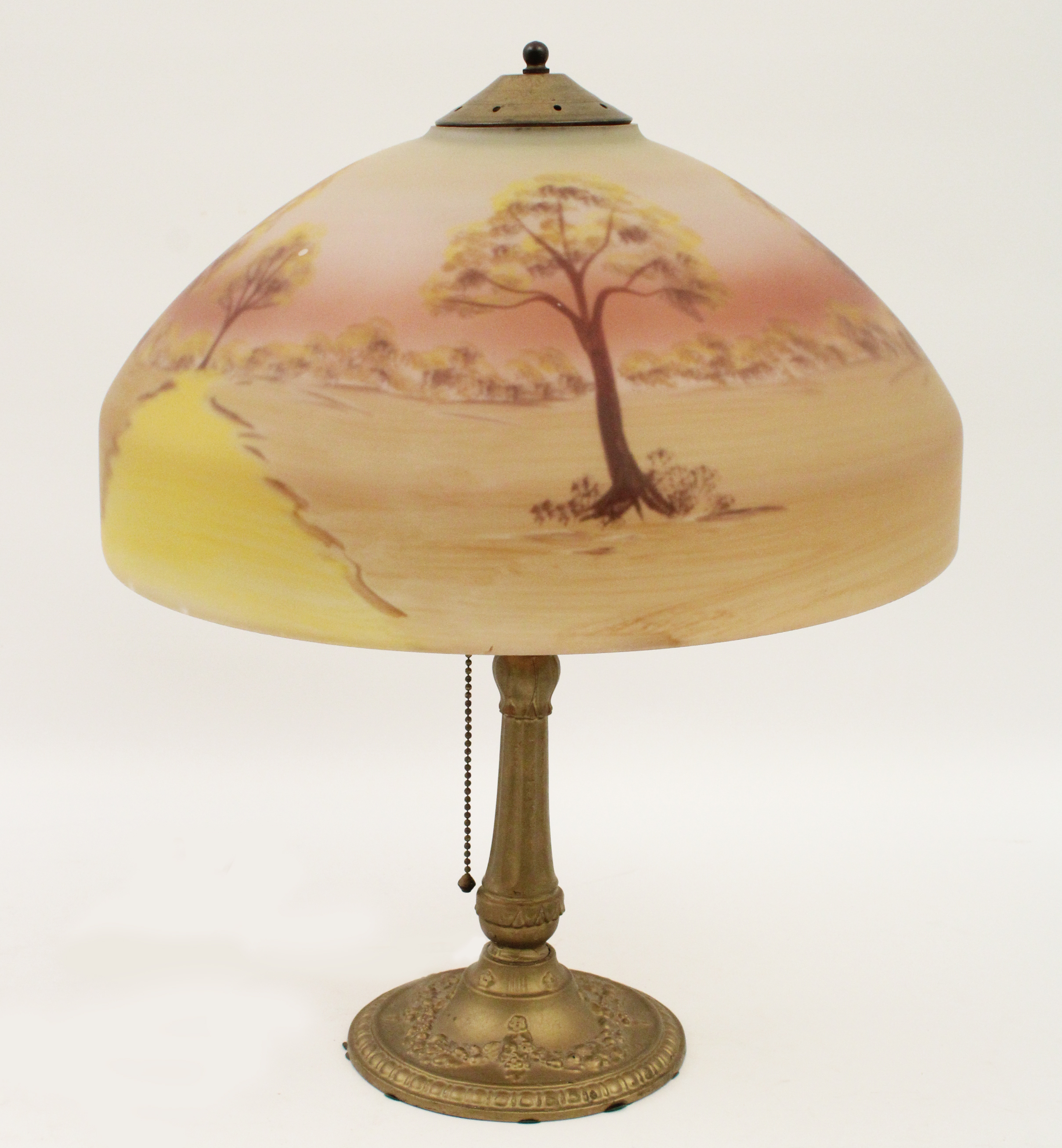 REVERSE PAINTED TABLE LAMP