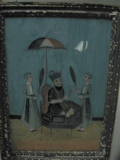 Reverse painting on glass   