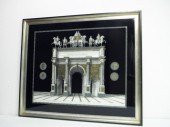 Reverse painting on glass afte