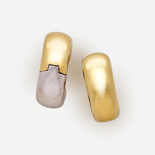 REVERSIBLE 14K WHITE OR YELLOW GOLD