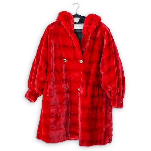 REVILLON RED SHEARED SHORT MINK