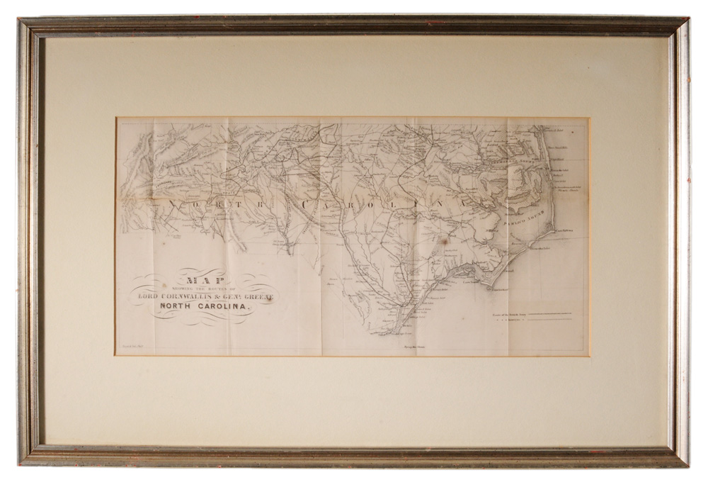 Revolutionary War Map of North