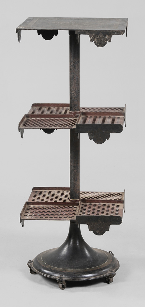 Revolving Three-Tier Hardware Stand