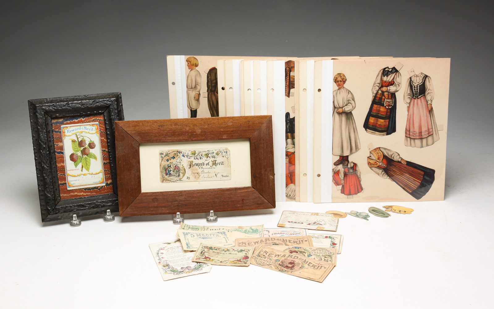 REWARDS OF MERIT AND PAPER DOLLS.