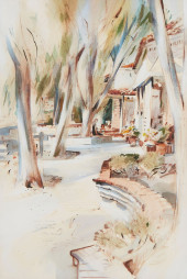 REX BRANDT (1914-2000), "PASEO