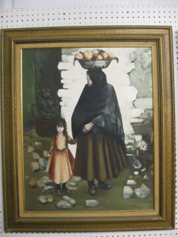 Rey Oil European Scene with Older