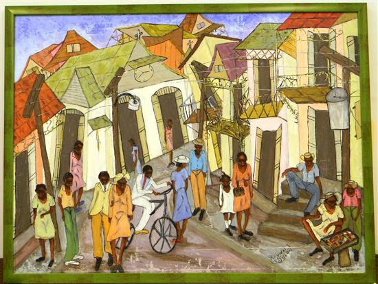 Reynald Joseph  acrylic on