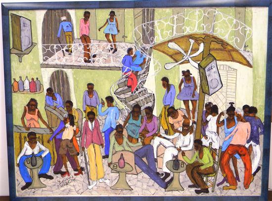 Reynald Joseph  acrylic on