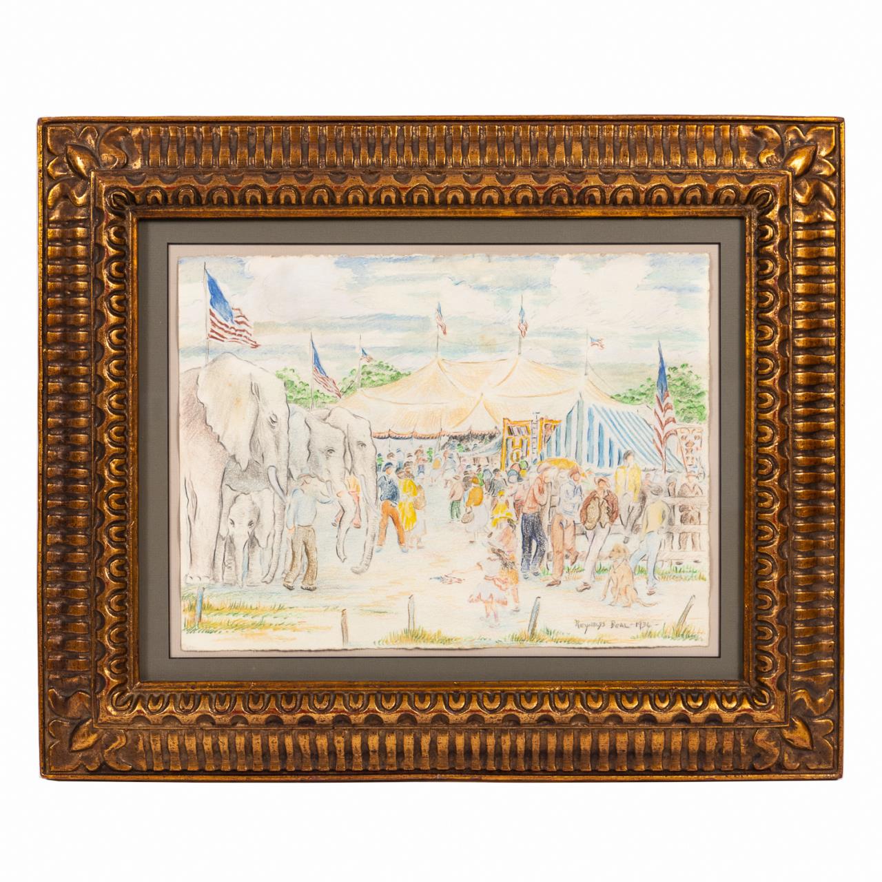 REYNOLDS BEAL CIRCUS SCENE,