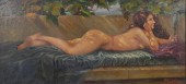 R.F. CELEGHIN, NUDE IN REPOSE,