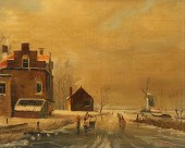 R.H. OLDEMAN OIL ON BOARD WINT