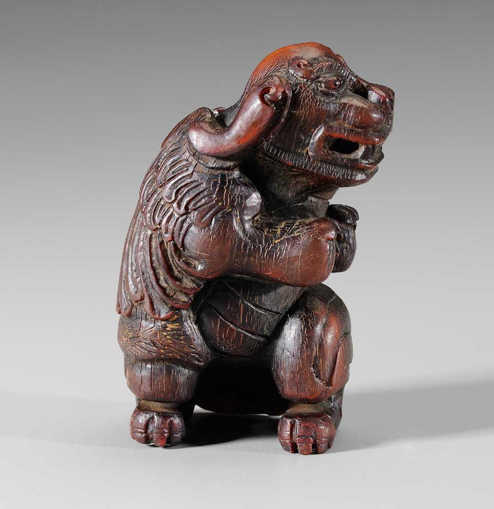 Rhinoceros Horn Carving of a
