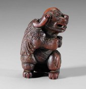 Rhinoceros Horn Carving of a B
