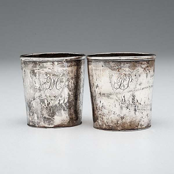 Rhode Island Coin Silver Beakers