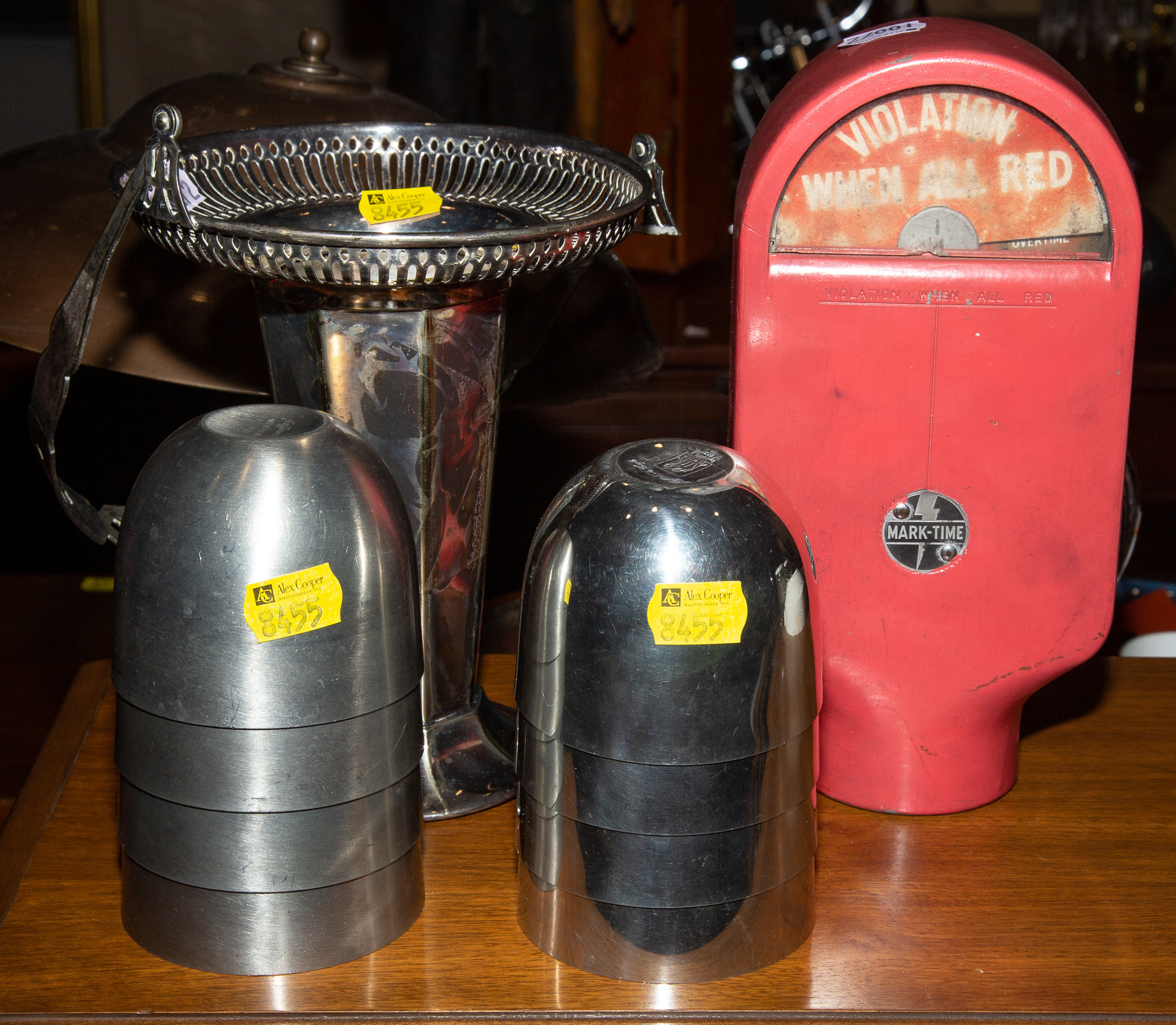 RHODES PARKING METER; 8 PEWTER