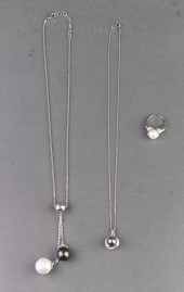 RHODIUM OVER SILVER PEARL DIAM