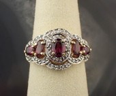 RHODOLITE, DIAMOND AND FOURTEE