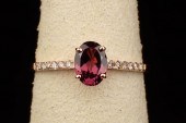 RHODOLITE GARNET, DIAMOND AND