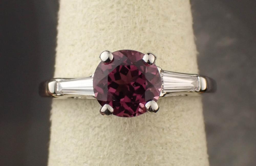 RHODOLITE GARNET, DIAMOND AND