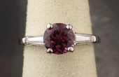 RHODOLITE GARNET, DIAMOND AND