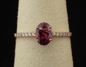 RHODOLITE GARNET, DIAMOND AND