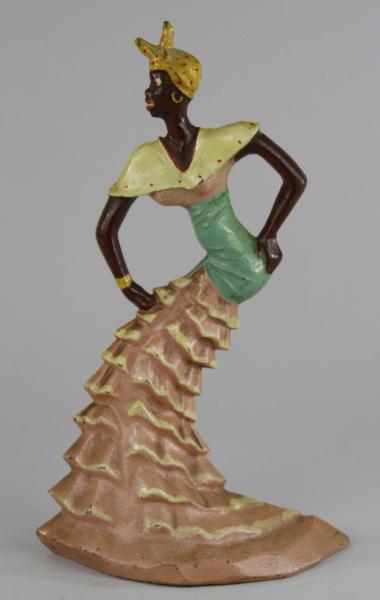 RHUMBA DANCER DOORSTOP Cast iron
