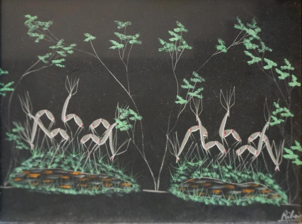RIBEIRO, ANIMALS AT THE WATERING