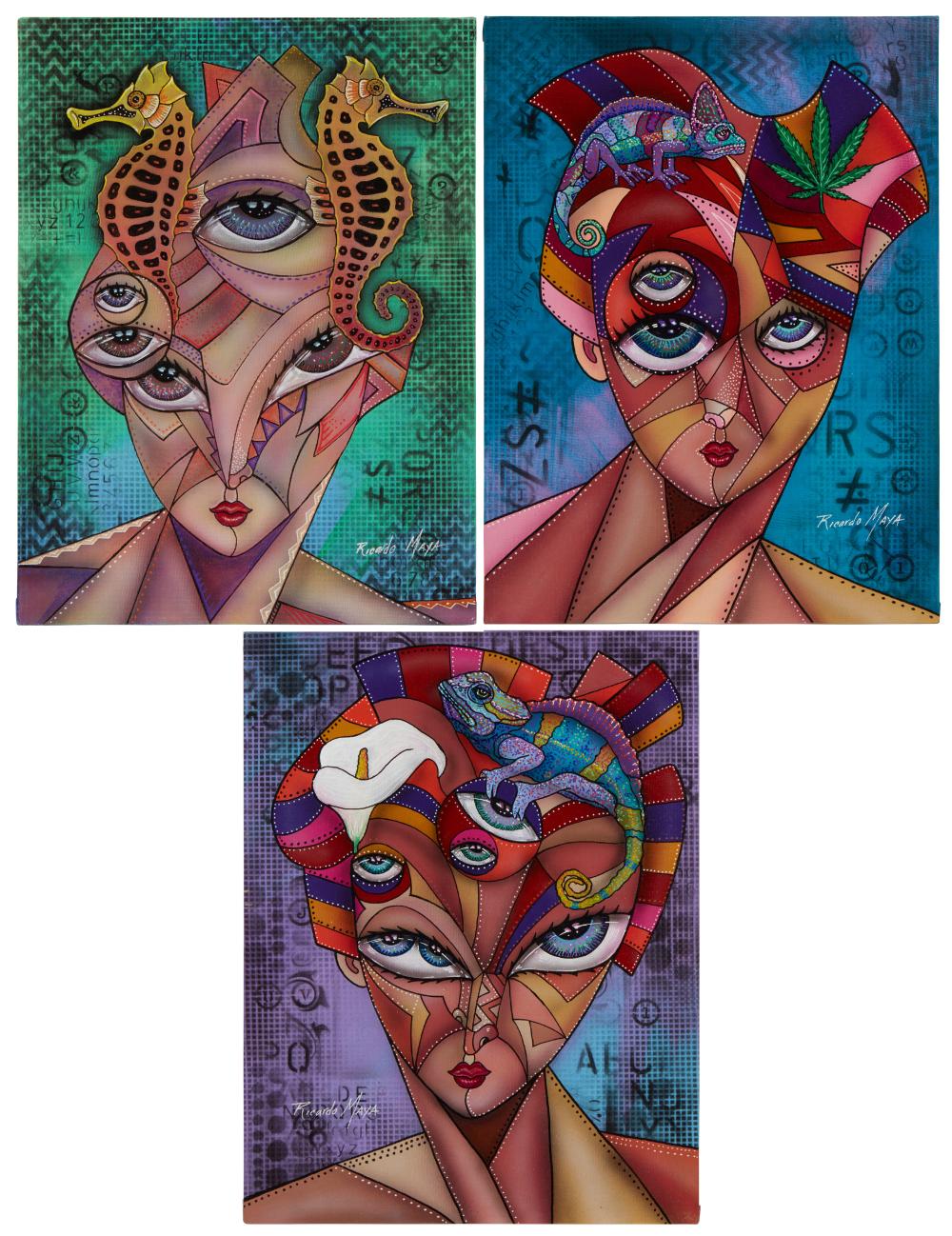 RICARDO MAYA (B. 1969) THREE WORKS: