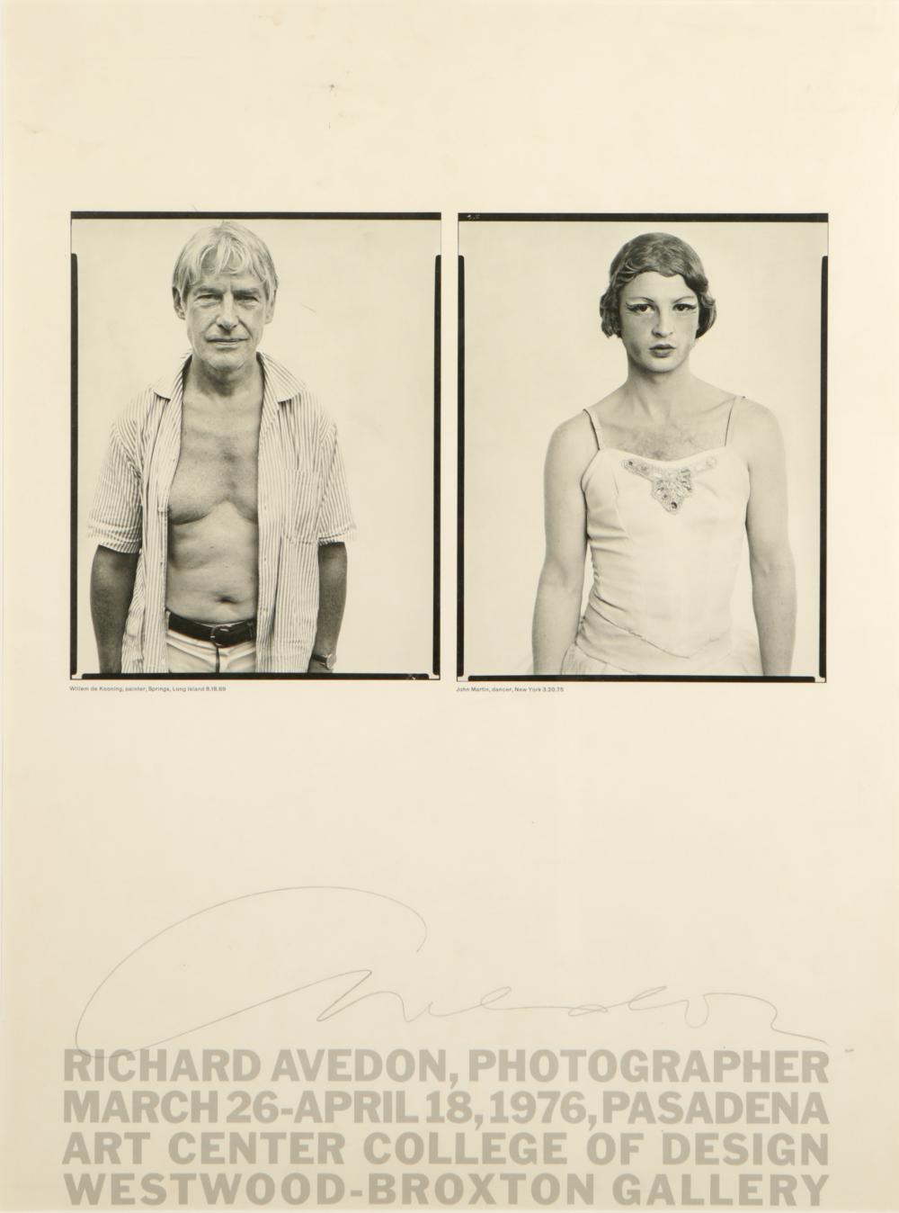 RICHARD AVEDON SIGNED EXHIBITION