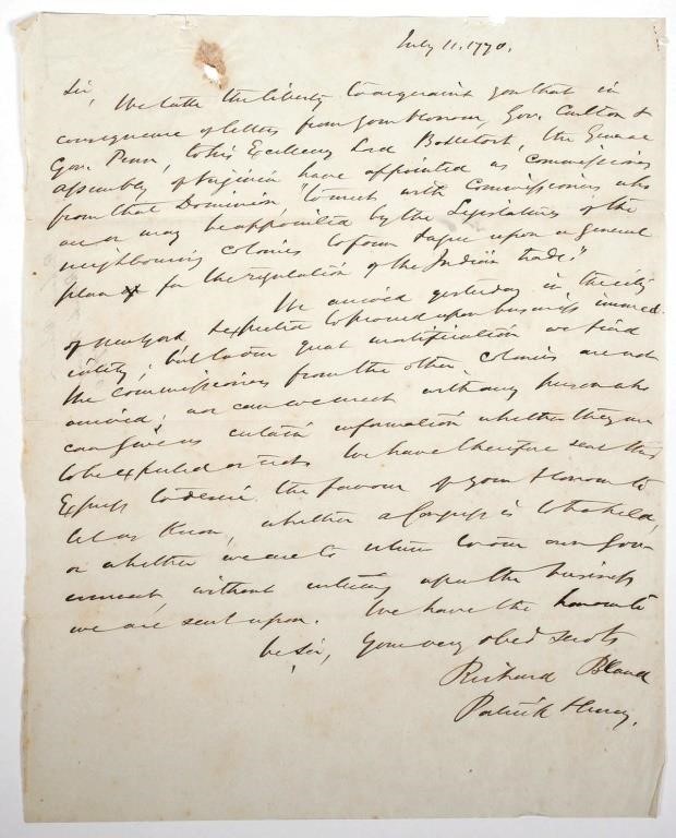 RICHARD BLAND [PATRICK HENRY]