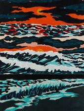 RICHARD BOSMAN "SUNSET" LINOCU