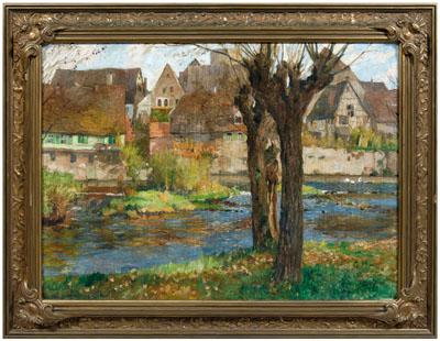 Richard Duschek painting (German,