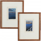 RICHARD ESTES, (2) WATERCOLORS