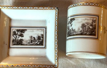 Richard Ginori cup 3” H x 2.25” D