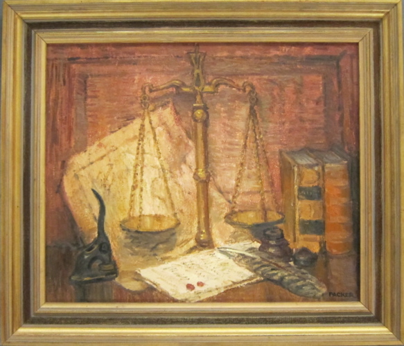 RICHARD GORDON PACKER OIL ON