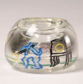 Richard Jolley art glass vase